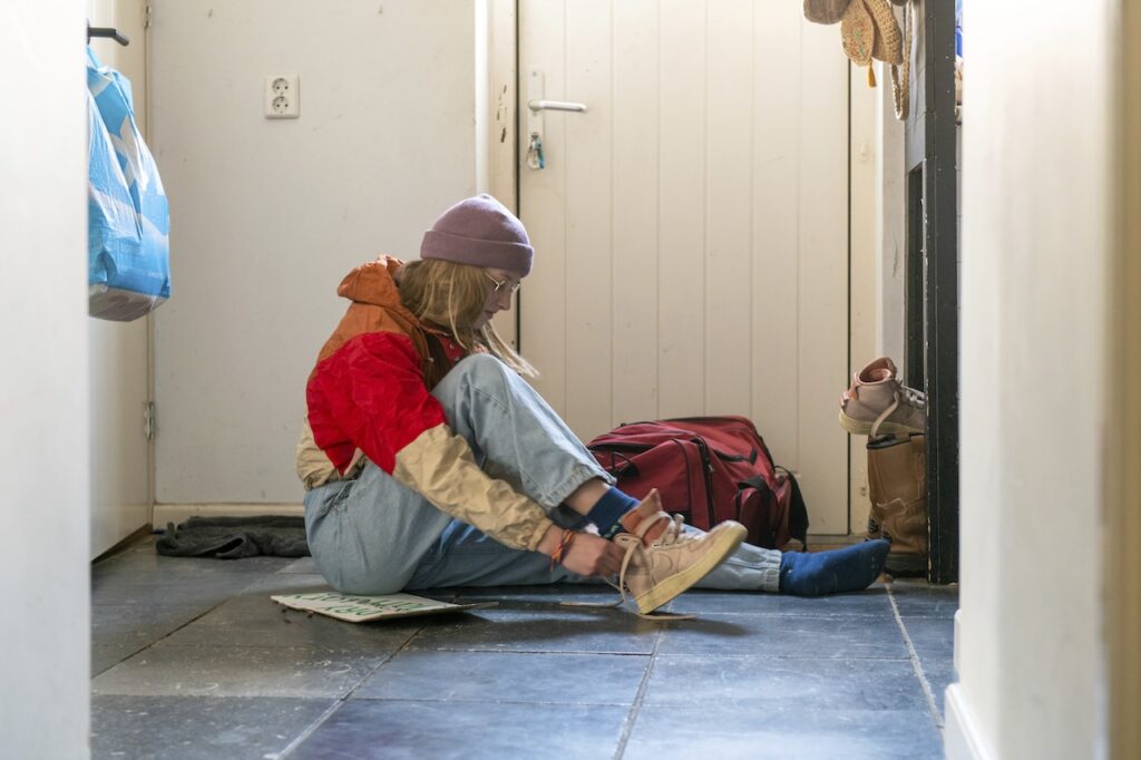 squatter exercising rights in house